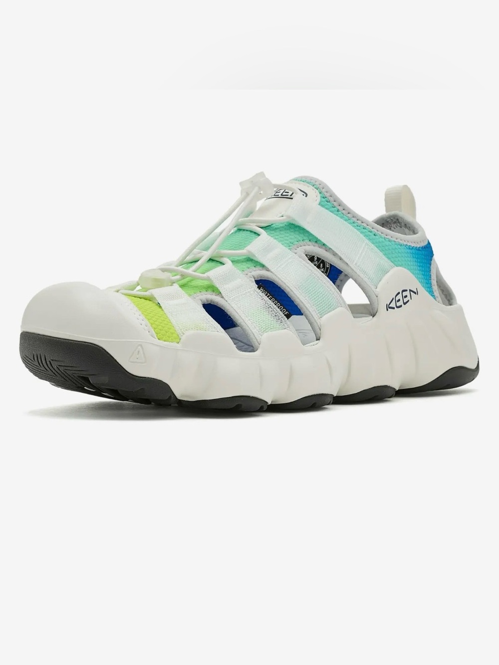 KEEN HYPERPORT H2 Men’s White Blue Green Water Active Shoes Waterproof NEW